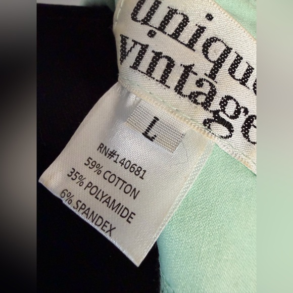 UNIQUE VINTAGE Mint Green Wrap Dress - Picture 8 of 11